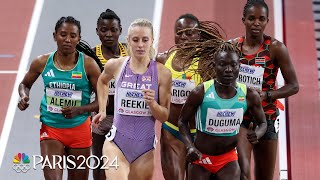 Duguma and Reekie duel in tactical 800m final at Indoor Worlds  NBC Sports [upl. by Rauch]