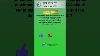 Permis CE  Fiche écrite 05 question 06 quiz [upl. by Senskell]