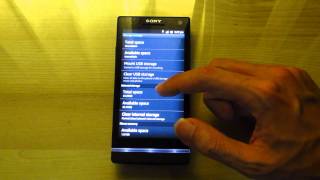 Xperia S by Sony  Storage Memory Notes on speed [upl. by Jenne582]