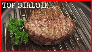 Cooking Perfect Sirloin Steak on the Grill  Tenderized amp Garlic Butter Topping Cooked Medium [upl. by Saber]