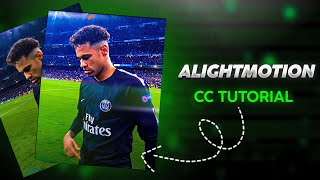 Alight Motion Football CC  Tutorial With preset [upl. by Cole]