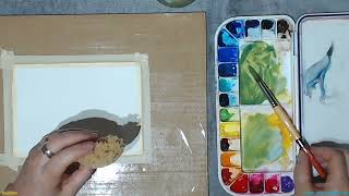 43 five techniques for trees in watercolor [upl. by Eciened]