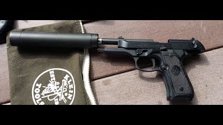 Beretta 92fs m9 9mm tirant 9 suppressor part 2 [upl. by Anekahs761]