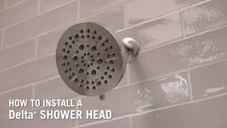 How to Install a Delta® Shower Head [upl. by Arytahs]