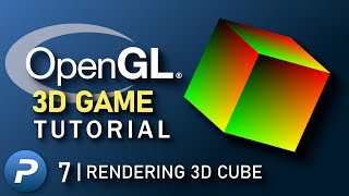 C OpenGL 3D Game Tutorial 7 Rendering 3D Cube [upl. by Wendalyn]