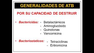 Clasificación de Antibióticos [upl. by Kahcztiy]