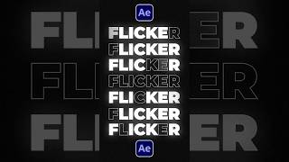 Easily Flicker Your Text in After Effects tutorial [upl. by Demetrius563]