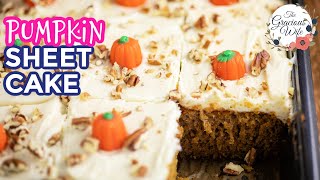 Pumpkin Sheet Cake [upl. by Yrtnej]