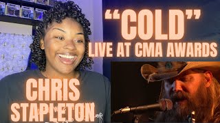 Chris StapletonCold LIVE CMA Awards 2021 REACTION  BREATH TAKING [upl. by Enyaz]