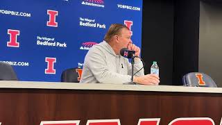 SIUE preview Illinois head coach Brad Underwood [upl. by Mcgregor]