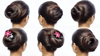 wedding hair style  juda hairstyle  easy hairstyle for saree [upl. by Irami]