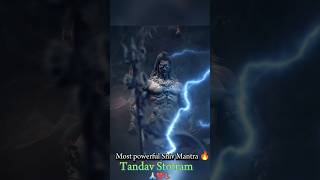 Most Powerful Shiva Mantra🔥 Tandav Stotram🔱🔥shiv bholenath mahadev bholenath shorts [upl. by Sidoon]