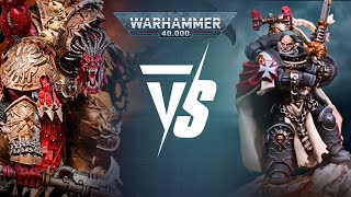 Black Templars Vs World Eaters Warhammer 40k 10th Edition Live 2000pts Battle Report [upl. by Burford361]