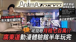 【廣東道動漫體驗館】開業半年就結業 網民指店舖月租七百萬 尖沙嘴酒店購物商場見大量吉舖  城市遊走 [upl. by Erodaeht506]