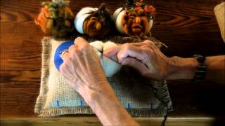 Needle Felted Pumpkin Tutorial 1 The Body by Sarafina Fiber Art [upl. by Anehsat]