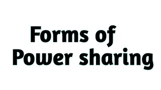 Forms of power sharing class 10 in hindi  Power Sharing  Class 10th [upl. by Malita]