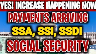 YES SOCIAL SECURITY INCREASE HAPPENING NOW  SSA SSI SSDI INCREASED PAYMENTS ARRIVING [upl. by Atiuqrahc537]