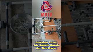 Instalasi filter air sumur untuk air bau karat filterairsumurborbaukarat filterairsumurbor [upl. by Alrac]