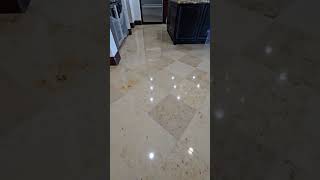 LIMESTONE FLOOR REFINISHING PROCESS INCREDIBLE SPARKLING HIGH GLOSSY POLISHING SERVICE IN NEVADA [upl. by Onailimixam]