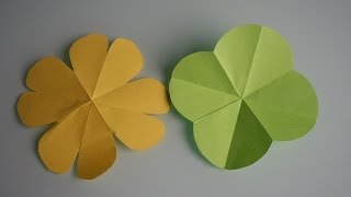 Kleeblatt basteln shamrock trefoil [upl. by Hauser11]