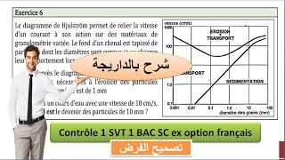 Contrôle 1 svt 1 BAC sc ex option français تصحيح الفرض بالداريجة [upl. by Sarkaria]