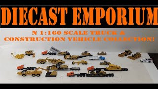 N Scale 1160 Cat Caterpillar Construction Models amp Trucks  No Commentary [upl. by Behnken595]