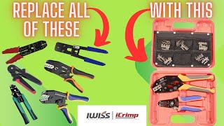 IWISS Ratchet Crimping Tool Set Review  How Many Tools Can It Replace For You [upl. by Terrence260]