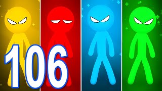 Stickman Party  Gameplay Part 106 1 2 3 4 Player Games Free  All MiniGames New Update iOSAndroid [upl. by Akemaj]