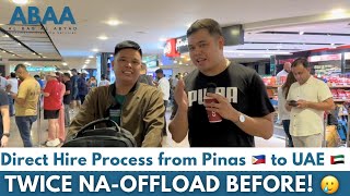 Direct Hire Process  Manila to Dubai  “Tinulungan ng Amo ang Kapatid Mag Dubai” [upl. by Rhtaeh]