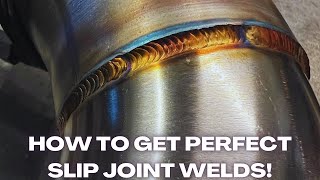 Perfect Tig Welds on Muffler  Slip Joints  Custom Exhaust Fabrication Stainless Steel [upl. by Dorthy]