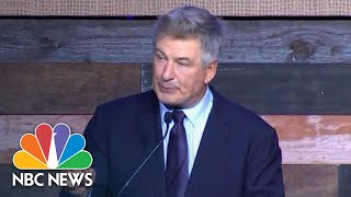 ‘We Need To Overthrow The Government Under Donald Trump‘ Alec Baldwin Tells Dems  NBC News [upl. by Otreblide]