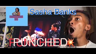 Sasha Banks Gets Punched in the face  Monday night raw Reaction commentary [upl. by Garrison]