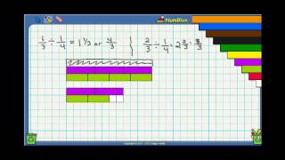 Cuisenare Rods DIviding Fractions Example [upl. by Schlicher]