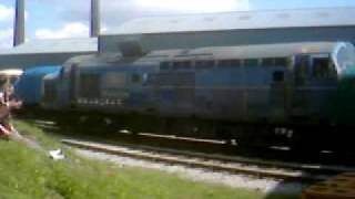 Baby Deltic Engine Start up at Barrow Hill 9809 [upl. by Azarria675]