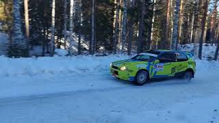 RallySM deltävling 2 Vinterpokalen 3 Feb [upl. by Oiceladni679]