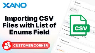 Importing CSV Files with List of Enums Field [upl. by Morrison]