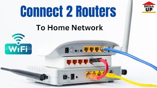 How to connect 2 routers on one home network 2023 connecting two router to same network 2023 [upl. by Quinn671]