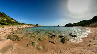 La Plage très secrète et sauvage de Cala Sciumara à Bonifacio en Corse à coté du golf de Spérone [upl. by Carlita]