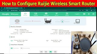 Ruijie Wireless Smart Router Configuration  Reyee RGEW300Pro Router Mode Setting Configuration [upl. by Gordy]