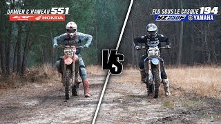 250YZF vs 450CRF  For fun [upl. by Ahk]