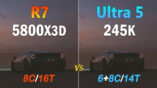 intel Ultra 5 245K vs AMD Ryzen 7 5800X3D  How Much Performance Difference [upl. by Vyky]