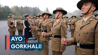 Gurkha describes passing out parade as proudest moment of his life [upl. by Ahtelat]