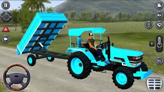 Heavy Tractor Trolley 3D  Farming Tractor Driver  Android GamePlay 6 [upl. by Aleris]