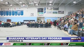 School honors veterans during annual program [upl. by Oikim]