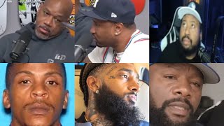 Wack cold Akademiks reacts to Luce Cannon telling Wack100 that BigU allegedly put a hit on Nipsey [upl. by Eellah]