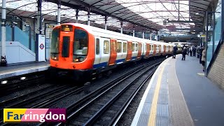 Farringdon  Circle  Hammersmith amp City  Metropolitan lines  London Underground  S8  S7 Stock [upl. by Darius]