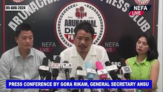 PRESS CONFERENCE BY GORA RIKAM GENERAL SECRETARY ANSU [upl. by Joelynn154]