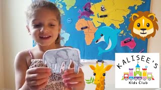 7 CONTINENTS AND 5 OCEANS DISCOVERY KIDS WORLD MAP WITH ANIMALS [upl. by Towill940]