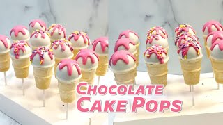 How To Make Chocolate Cake Pops  EASY RECIPE  Cake Pop Class [upl. by Prussian]