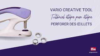 Oeillets  Vario Creative Tool Prym  Perforer et placer des oeillets [upl. by Ahsenav]